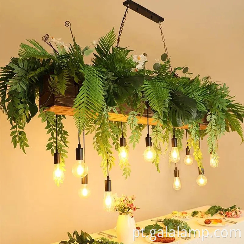 Luz de lustre grande e elegante para restaurante e decoração de jardim